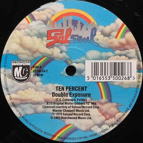 DOUBLE EXPOSURE // TEN PERCENT (ORIGINAL WALTER GIBBONS 12" MIX) (9:15) / MY LOVE IS FREE (ORIGINAL TOM MOULTON 12" MIX) (9:30)