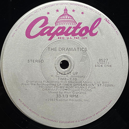 DRAMATICS // LIVE IT UP (7:10/6:33) / SHE'S MY KIND OF GIRL (3:34)