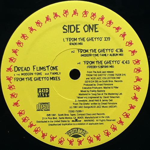 DREAD FLIMSTONE & THE MODERN TONE AGE FAMILY // FROM THE GHETTO (6VER)