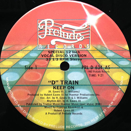 D TRAIN // KEEP ON (9:21) / DUB (3:44)