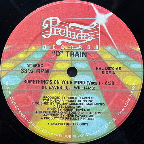 D TRAIN // SOMETHING'S ON YOUR MIND (6:38) / (INSTRUMENTAL) (5:53)