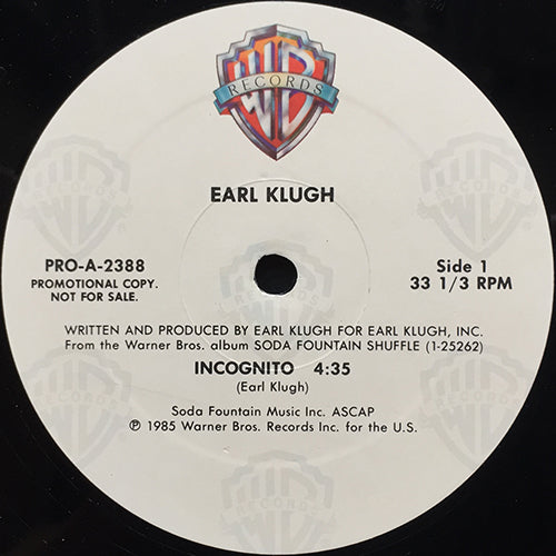 EARL KLUGH // INCOGNITO (4:35) / ONE NIGHT (ALONE WITH YOU) (4:34)