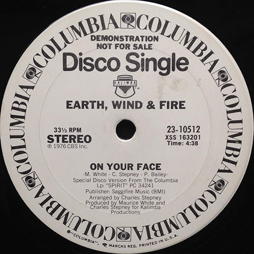 EARTH, WIND & FIRE // SATURDAY NITE (3:42) / ON YOUR FACE (4:38)