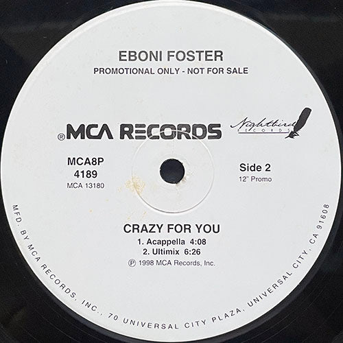 EBONI FOSTER // CRAZY FOR YOU (4VER)