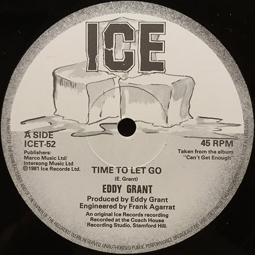 EDDY GRANT // TIME TO LET GO / CALIFORNIA STYLE