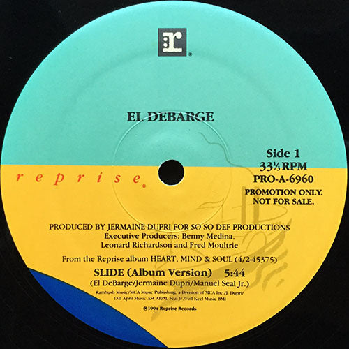 EL DEBARGE // SLIDE (LP VERSION) / CAN'T GET ENOUGH (EXTENDED STREET) / WHERE IS MY LOVE (LP VERSION)