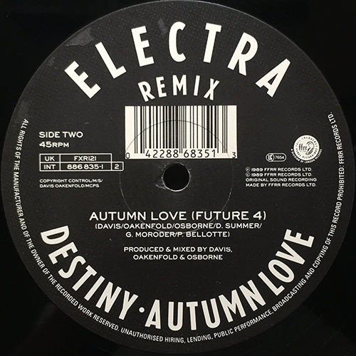 ELECTRA // DESTINY (THE REMIX) / AUTUMN LOVE (FUTURE 4)