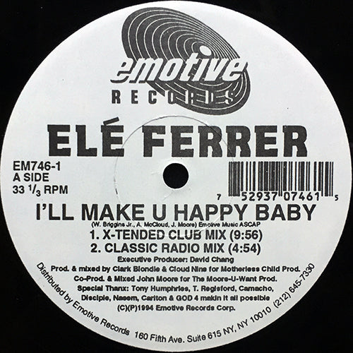 ELE FERRER // I'LL MAKE U HAPPY BABY (4VER)
