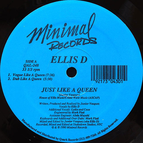 ELLIS D // JUST LIKE A QUEEN (5VER)