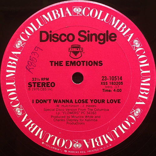 EMOTIONS // I DON'T WANNA LOSE YOUR LOVE (4:00) / FLOWERS (4:34)