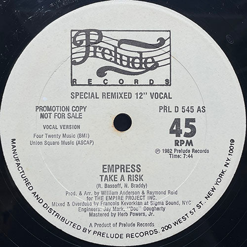 EMPRESS // TAKE A RISK (7:44) / INST (5:21)