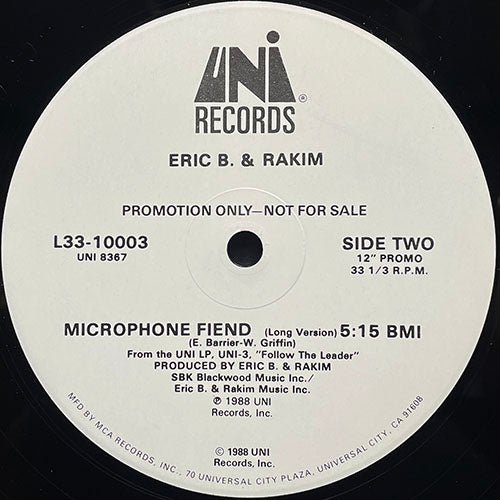 ERIC B. & RAKIM // MICROPHONE FIEND (LONG VERSION) (5:15) / (4:00)