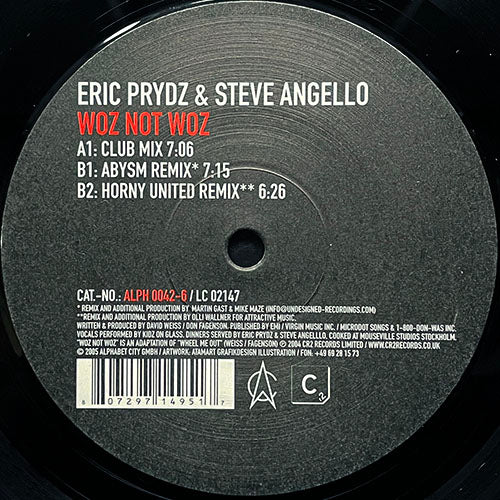 ERIC PRYDZ & STEVE ANGELLO // WOZ NOT WOZ (3VER)
