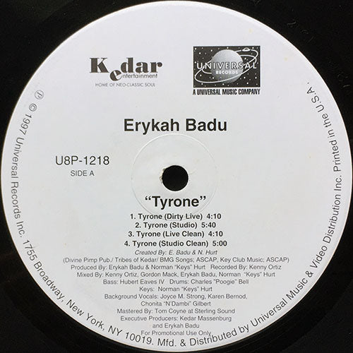 ERYKAH BADU // TYRONE (6VER)