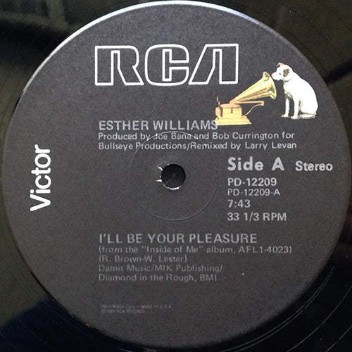 ESTHER WILLIAMS // I'LL BE YOUR PLEASURE (7:43) / MAKE IT WITH YOU (3:36)