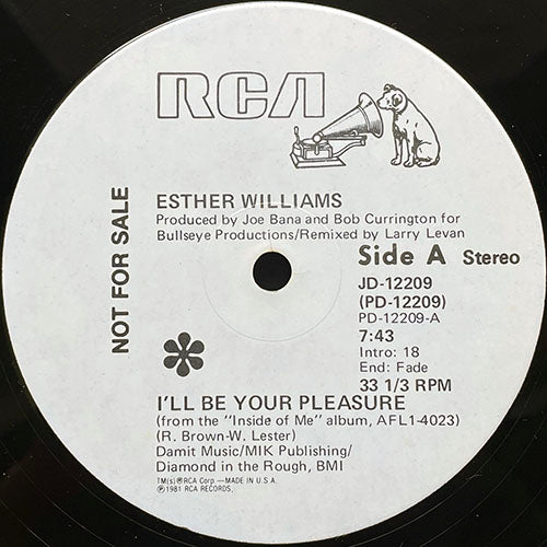 ESTHER WILLIAMS // I'LL BE YOUR PLEASURE (7:43) / MAKE IT WITH YOU (3:36)