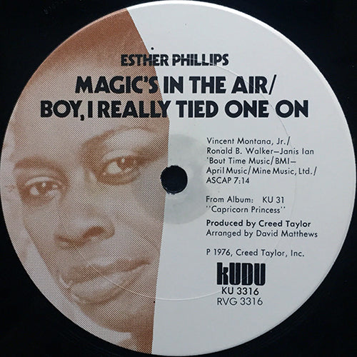 ESTHER PHILLIPS / DAVID MATTHEWS // MAGIC'S IN THE AIR/BOY, I REALLY TIED ON ONE (7:14) / YOU KEEP ME HANGING ON (6:35)