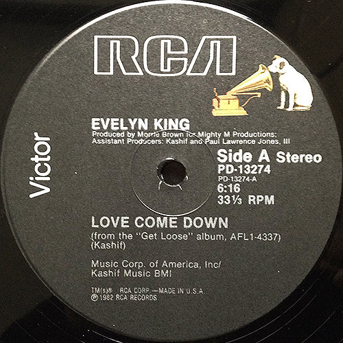 EVELYN "CHAMPAGNE" KING // LOVE COME DOWN (6:16) / INST (5:56)