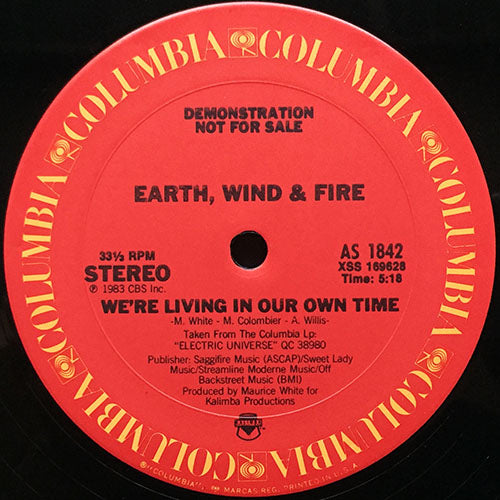 EARTH, WIND & FIRE // WE'RE LIVING IN OUR OWN TIME (5:18) / MOONWALK (4:08)