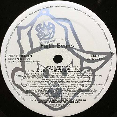 FAITH EVANS // I LOVE YOU (2VER) / YOU GETS NO LOVE (REMIX) (4VER)