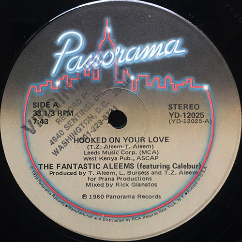 FANTASTIC ALEEMS  // HOOKED ON YOUR LOVE (7:43) / (INSTRUMENTAL) (6:29)