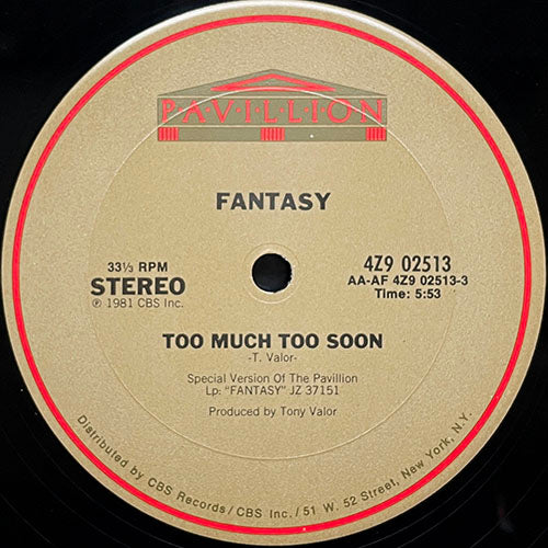 FANTASY // TOO MUCH TOO SOON (5:53) / INST (6:07)