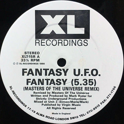 FANTASY U.F.O. // FANTASY (MASTERS OF THE UNIVERSE REMIX) (5:35) / (RAVING RAVE REMIX) (5:30)