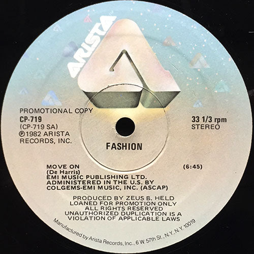 FASHION // MOVE ON (6:45) / STREETPLAYER - MECHANIK (8:23)