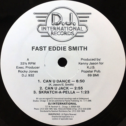 FAST EDDIE SMITH // CAN U DANCE (5VER)