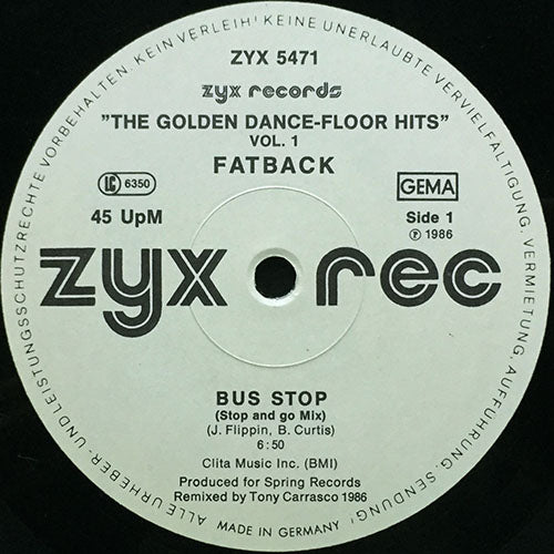 FATBACK // BUS STOP (STOP AND GO MIX) (6:50) / SPANISH HUSTLE (LATIN MIX) (6:49)