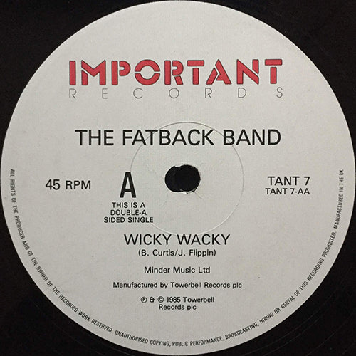 FATBACK BAND // IS THIS THE FUTURE / WICKY WACKY – next records japan