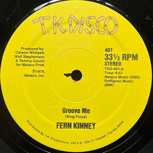 FERN KINNEY // GROOVE ME (8:51) / LET'S KEEP IT RIGHT THERE (2:34)