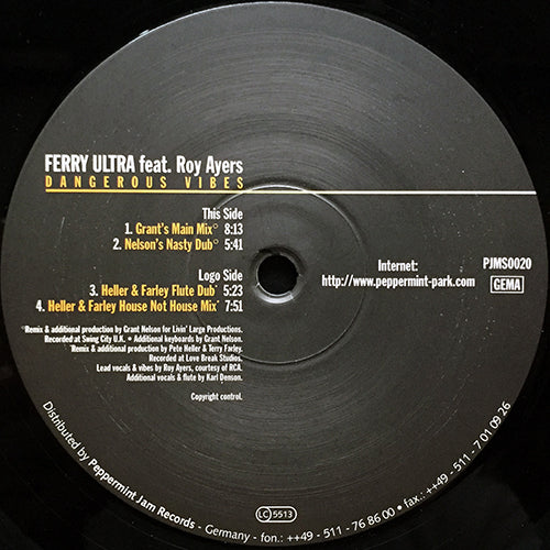 FERRY ULTRA feat. ROY AYERS // DANGEROUS VIBES (GRANT NELSON & HELLER AND FARLEY REMIX) (4VER)