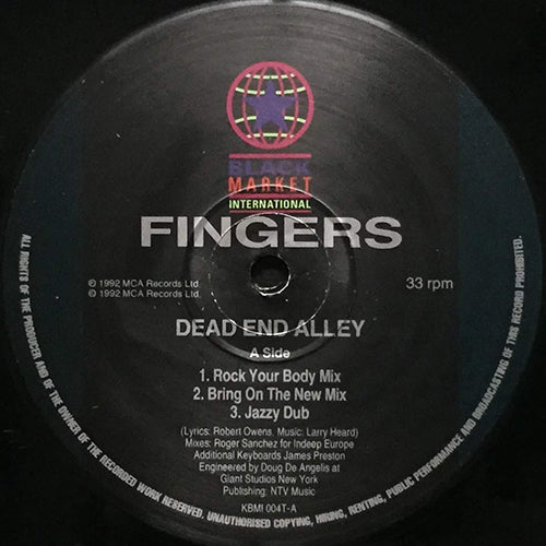 FINGERS // DEAD END ALLEY (6VER)