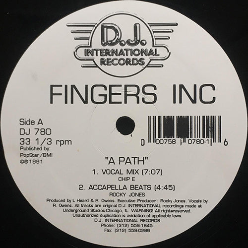 FINGERS INC. // A PATH (4VER)