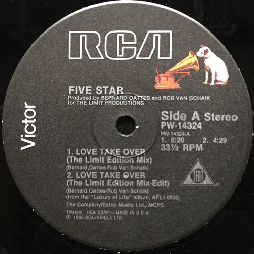 FIVE STAR // LOVE TAKE OVER (THE LIMITED EDITION MIX) (6:20/4:29) / (DUB TAKE OVER) (7:03) / KEEP IN TOUCH (4:20)