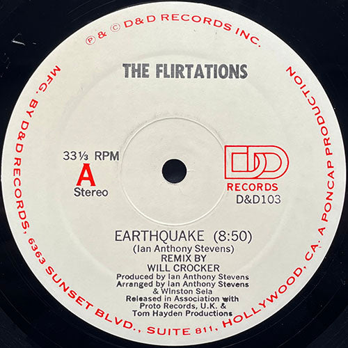 FLIRTATIONS // EARTHQUAKE (8:50) / (ORIGINAL VERSION) (6:57) /  (INSTRUMENTAL VERSION) (6:57)