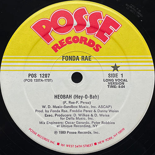 FONDA RAE // HEOBAH (HEY-O-BAH) (8:04) / (INSTRUMENTAL VERSION) (6:42) / (SHORT VOCAL VERSION) (5:05)