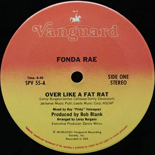 FONDA RAE // OVER LIKE A FAT RAT (6:40) / (INSTRUMENTAL) (5:50)