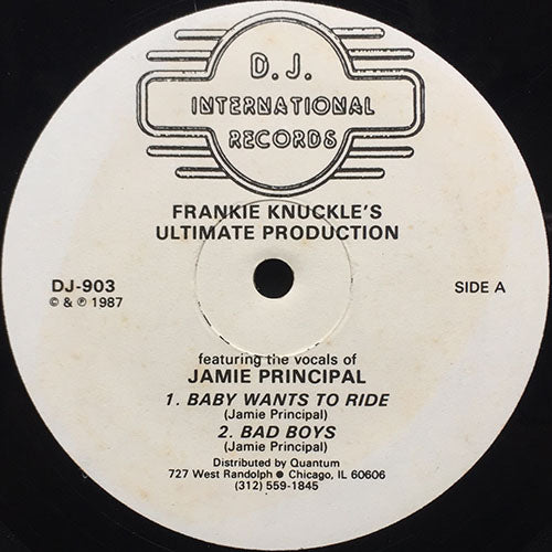 FRANKIE KNUCKLES feat. JAMIE PRINCIPAL // ULTIMATE PRODUCTION (EP) inc. BABY WANTS TO RIDE / BAD BOYS / COLD WORLD / YOUR LOVE