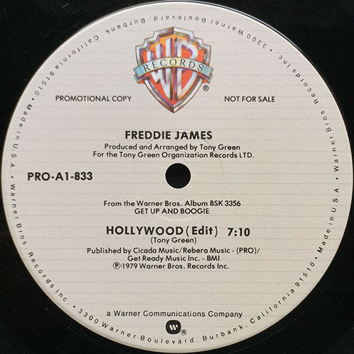 FREDDIE JAMES // HOLLYWOOD (EDIT) (7:10) / DANCE LITTLE BOY BLUE (6:23)