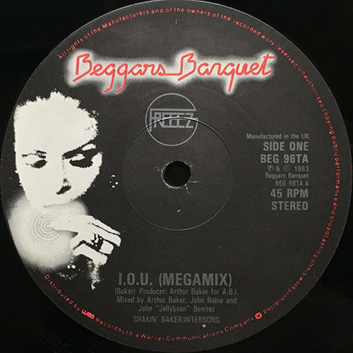 FREEEZ // I.O.U. (MEGAMIX) / I. DUB. U. / WE GOT THE JAZZ
