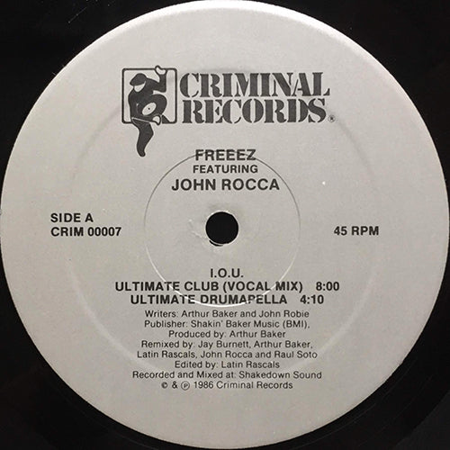 FREEEZ // I.O.U. (ULTIMATE REMIX) (4VER)