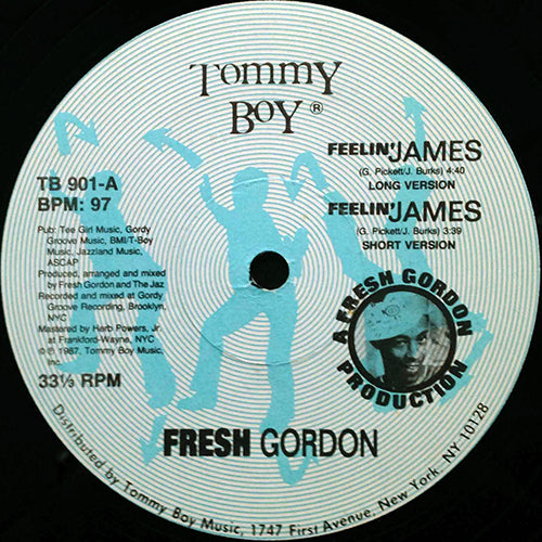 FRESH GORDON // FEELIN' JAMES (2VER) / I BELIEVE IN MUSIC