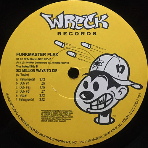 FUNKMASTER FLEX // SIX MILLION WAYS TO DIE (6VER) / SAD AND BLUE (5VER)