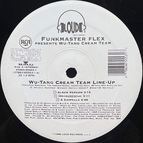 FUNKMASTER FLEX // WU-TANG CREAM TEAM LINE-UP (5VER)