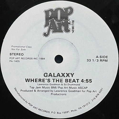 GALAXXY // WHERE'S THE BEAT (4:55/5:58) / FREE BEATS (2:40)