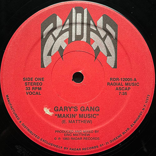 GARY'S GANG  // MAKIN' MUSIC (7:35) / INST (10:20)