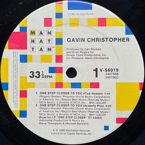 GAVIN CHRISTOPHER // ONE STEP CLOSER TO YOU (4VER)