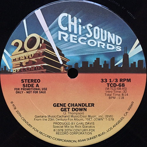 GENE CHANDLER // GET DOWN (8:14)